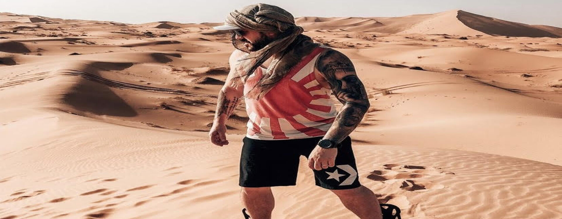 Sandboarding in Merzouga Desert