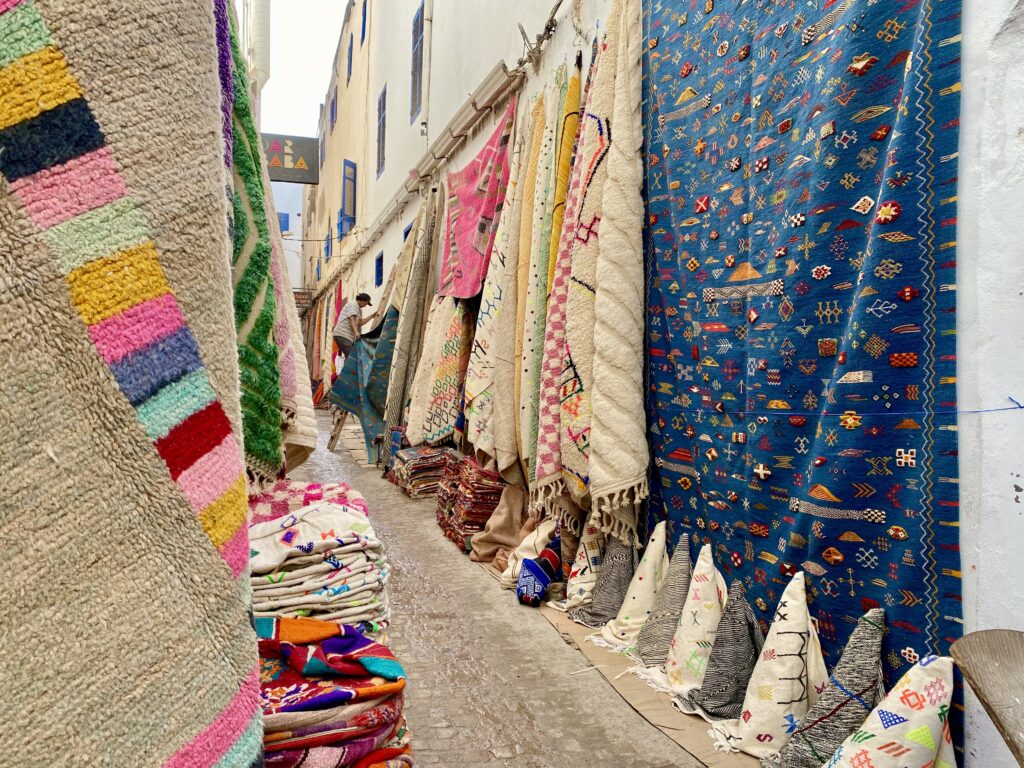 Crafts and carpets in Morocco